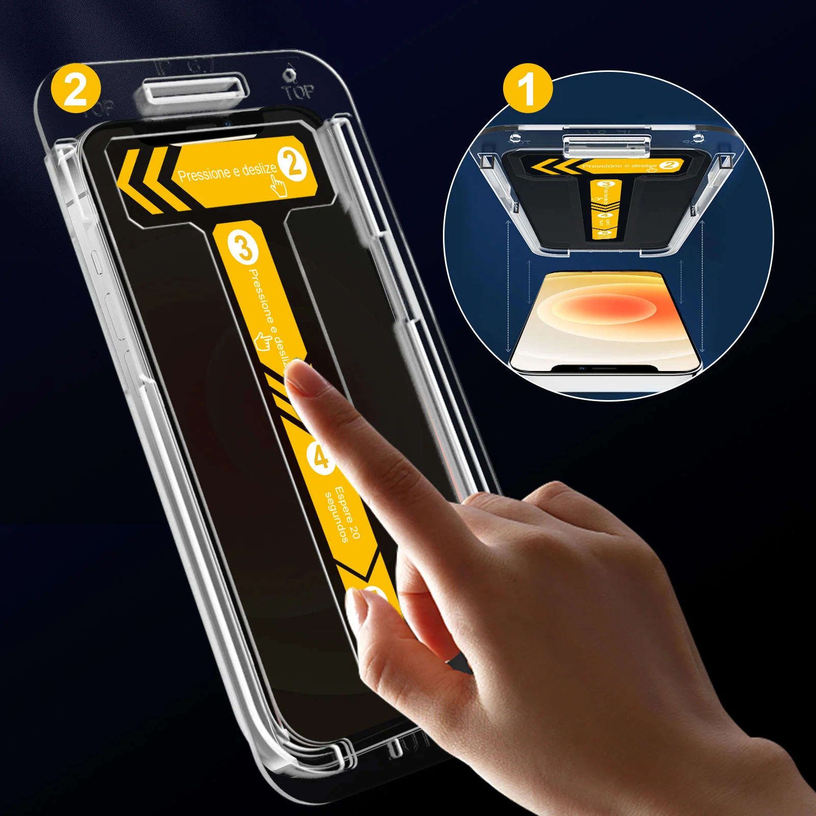 For iPhone  12 mini Privacy Screen Protector Tempered Glass 9H Premium Screen Protector Film 5.4 Inch one piece