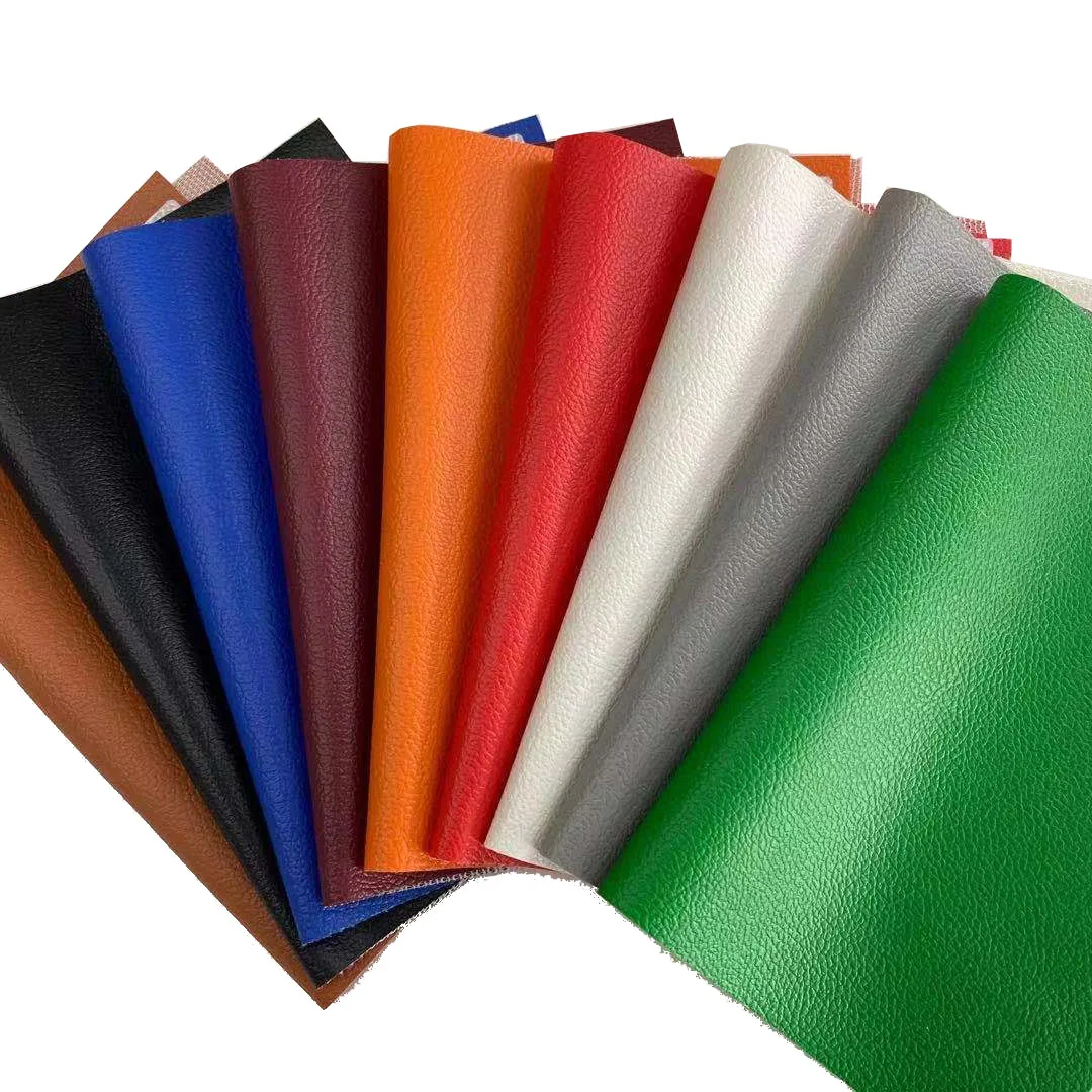 High quality  PVC leather fabrics cloth rexine car seat leather sofa material