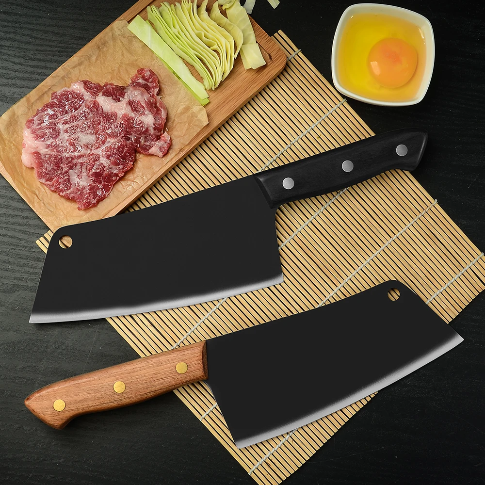 Xingye 7 Inch Ultra Sharp Vegetable Meat Chopping Full Tang Black Blade Stainless Steel Wholesale Knives Kitchen Knife Cheap