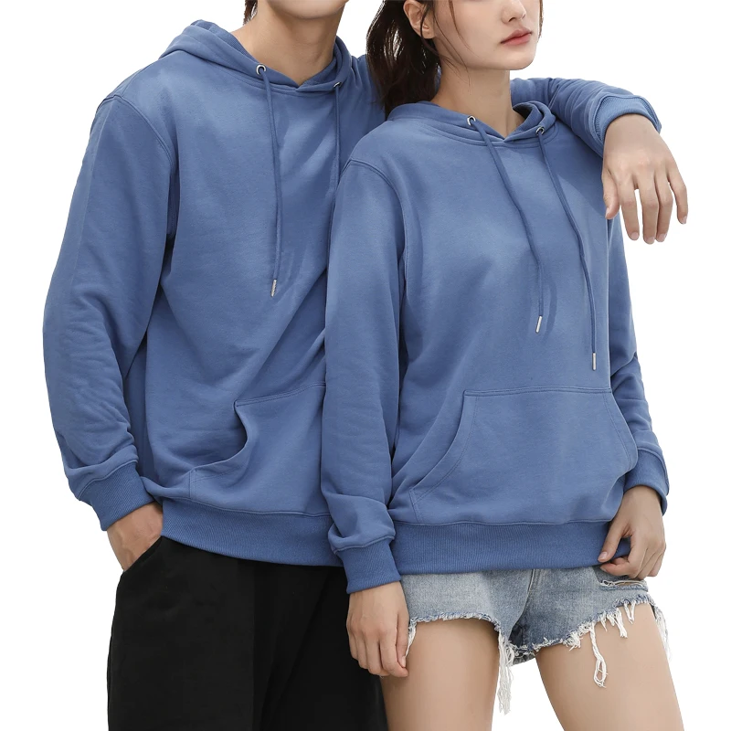 2022 custom unisex new velvet lining 100% cotton hoodie heavyweight 550G plain oversized pullover hoodie