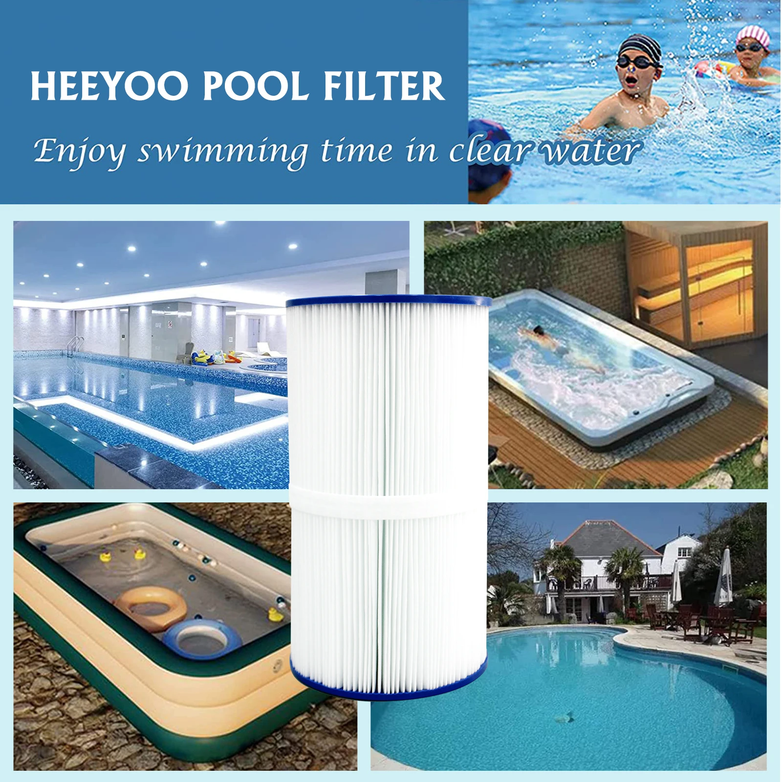 C-6430 PWK30 FC-3915 Swimming pool water filter above ground pool hot spa hot tub filter cartridge