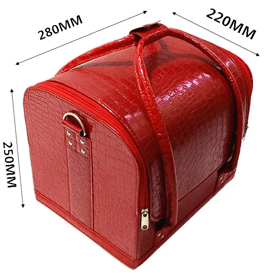 Fashion Alligator Aluminum Makeup Bag / Case
