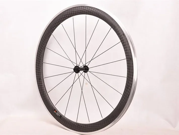 Carbon Aluminum Bicycle Wheelset with Aluminum Alloy Brake Surface 700C 38/ 50mm V Brake System OEM 12K R13 R16