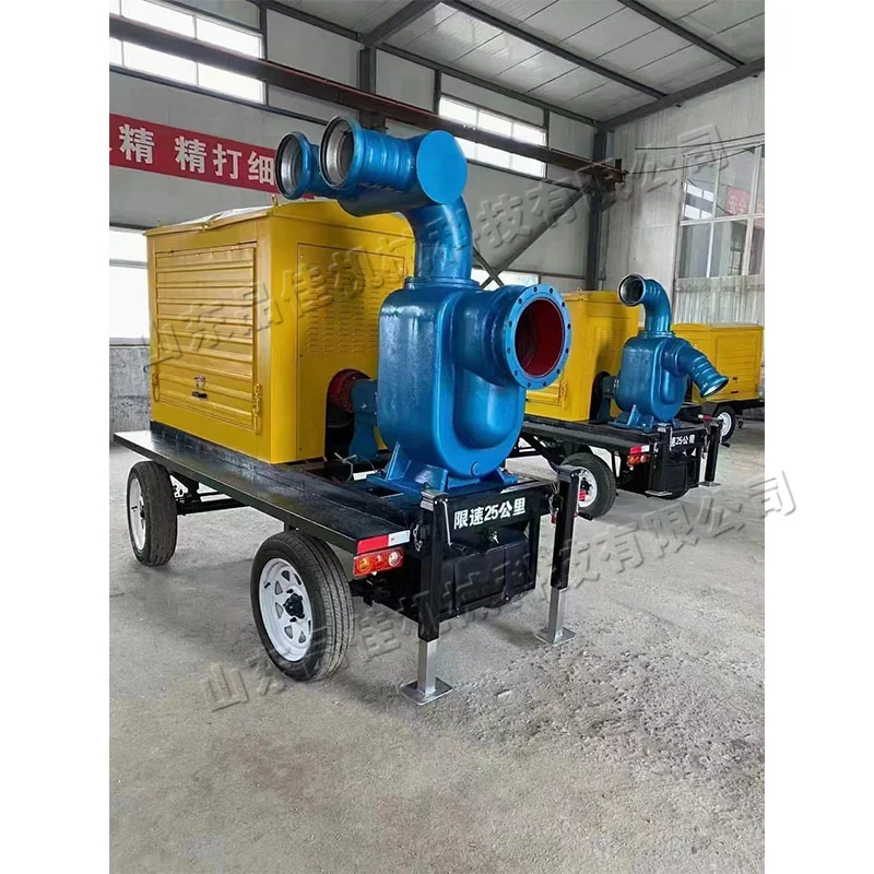 Promotion of small self-priming sewage pumps Mobile flood control and drainage suction pumps High head emergency diesel pumps