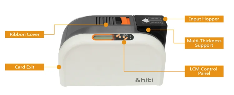 Hot selling Magnetic Card Printer Thermal direct printing PVC ID card printer with single side double sides print