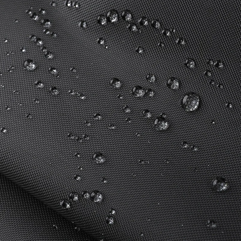 Silver PU coated cheap black oxford upf50+ waterproof shelter awning tent fabric