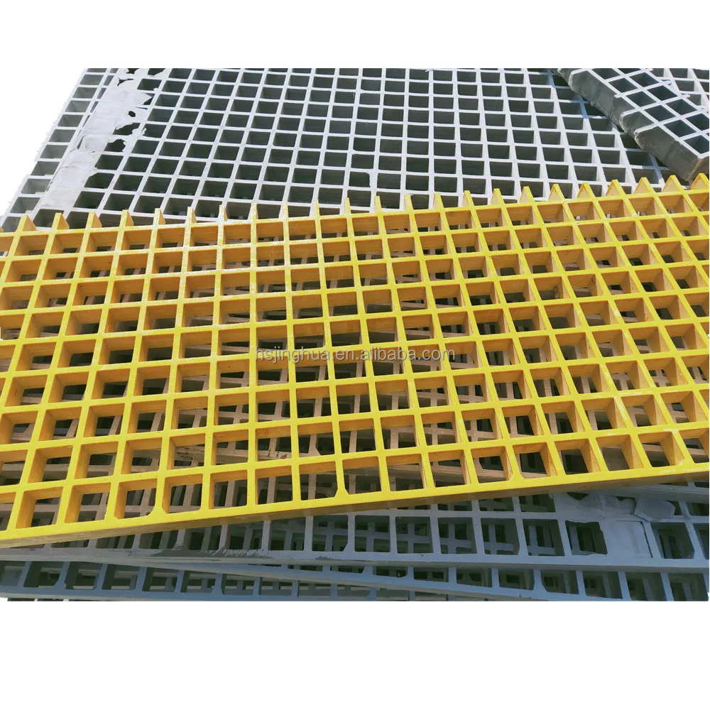 solar power panels roof top walkways floor stair Grille FRP square mesh decking