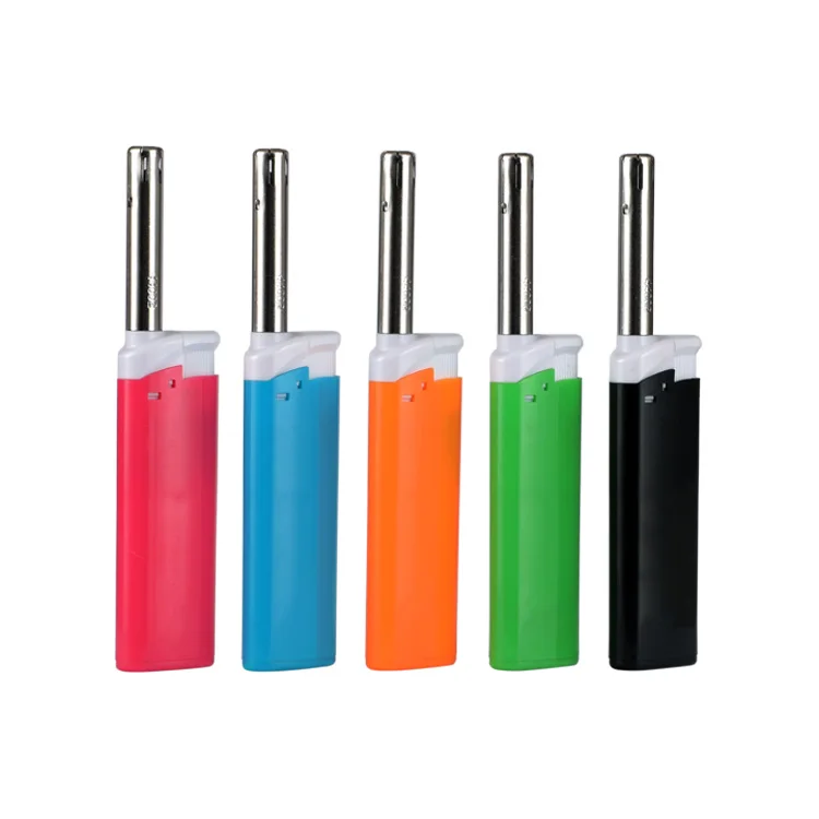Top Quality Refillable Long Gas Bbq Candle Lighter Plastic Kitchen Gun Lighter