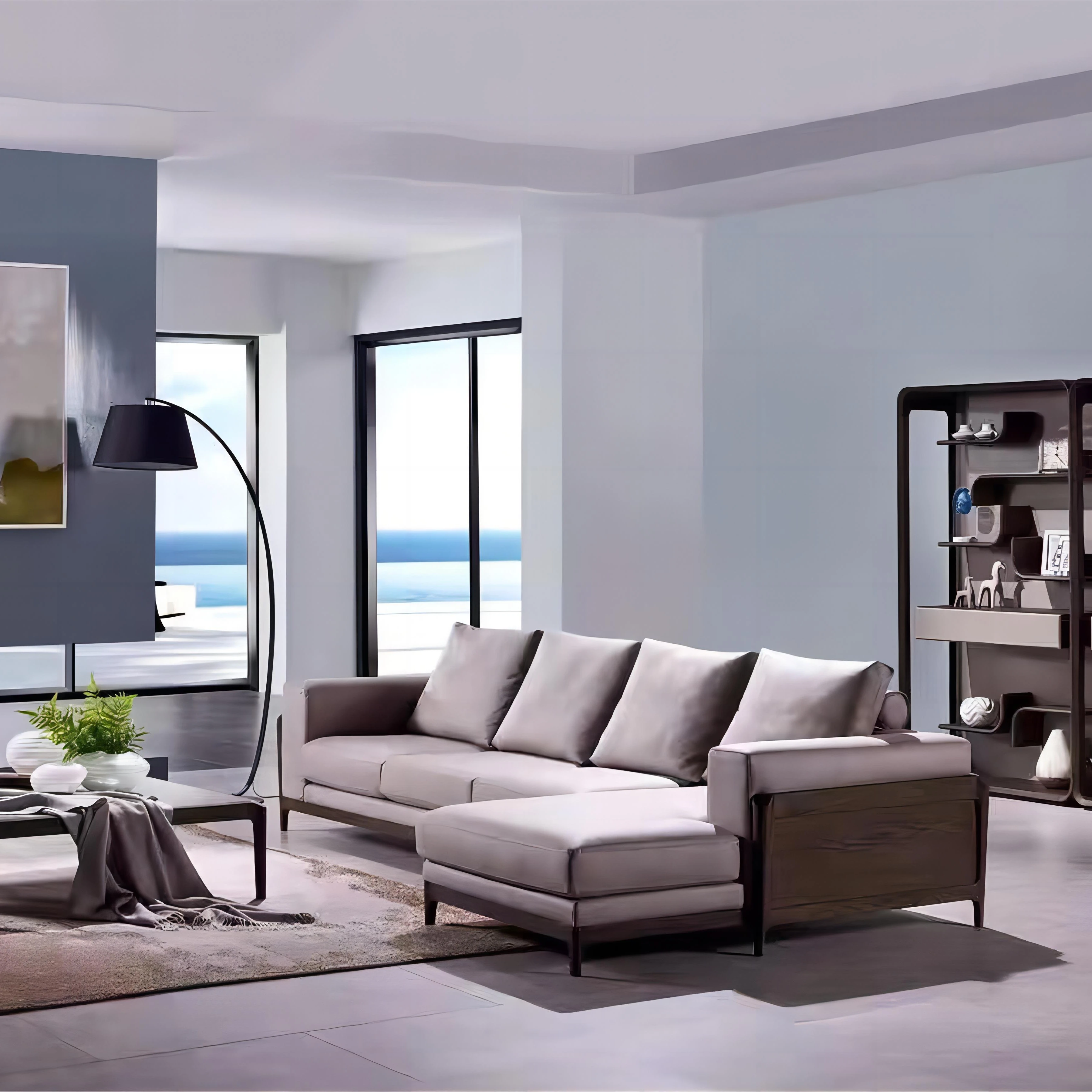 Hot fashion modern design living room sofa art furniture Italian style sofa