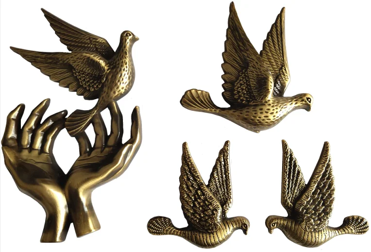 Copper bronze cast metal parts brass peaceful craft items