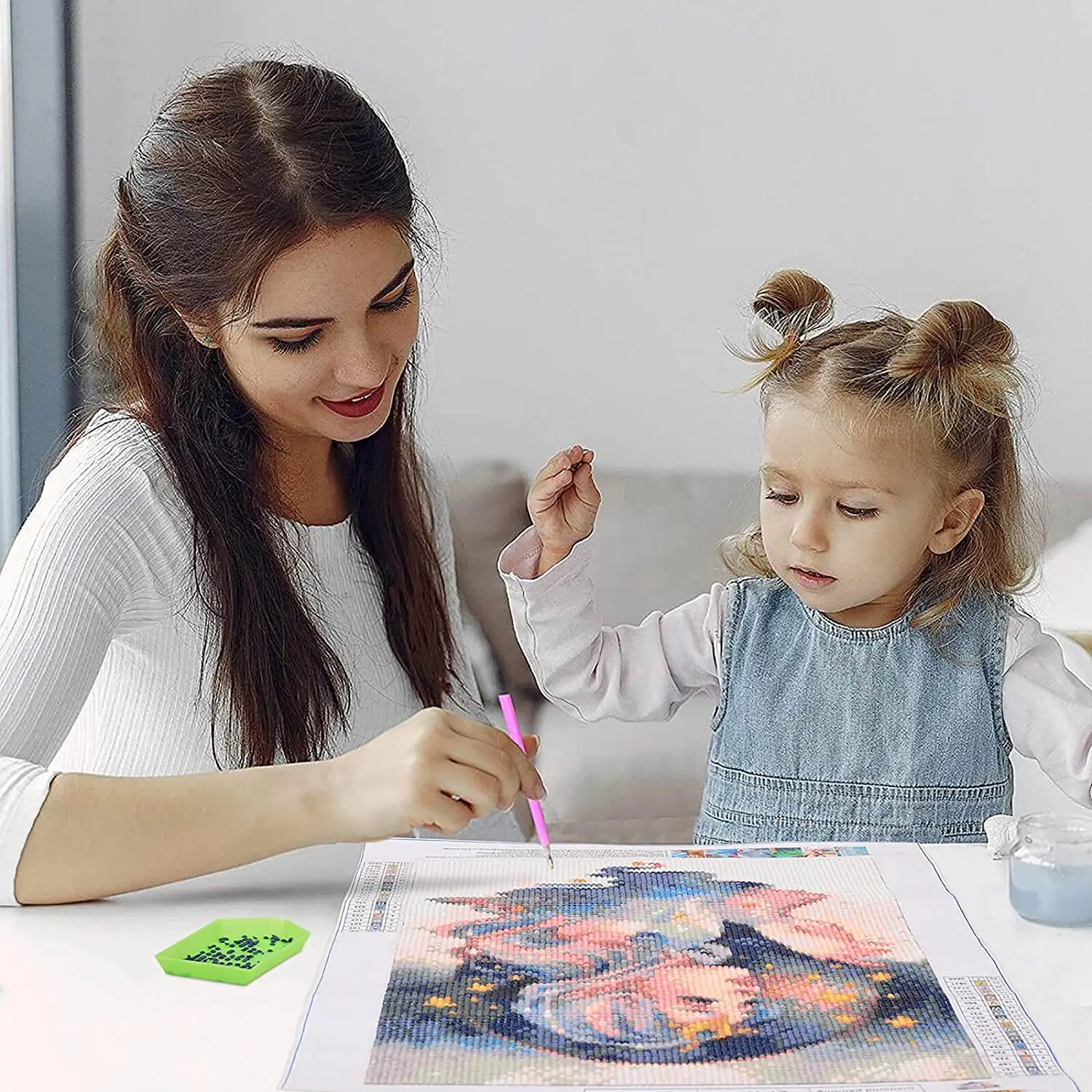 Wholesale Tiger Diamond Painting Kits Bright Diamond Art DIY 5D Full Drill Art Home Wall Decor