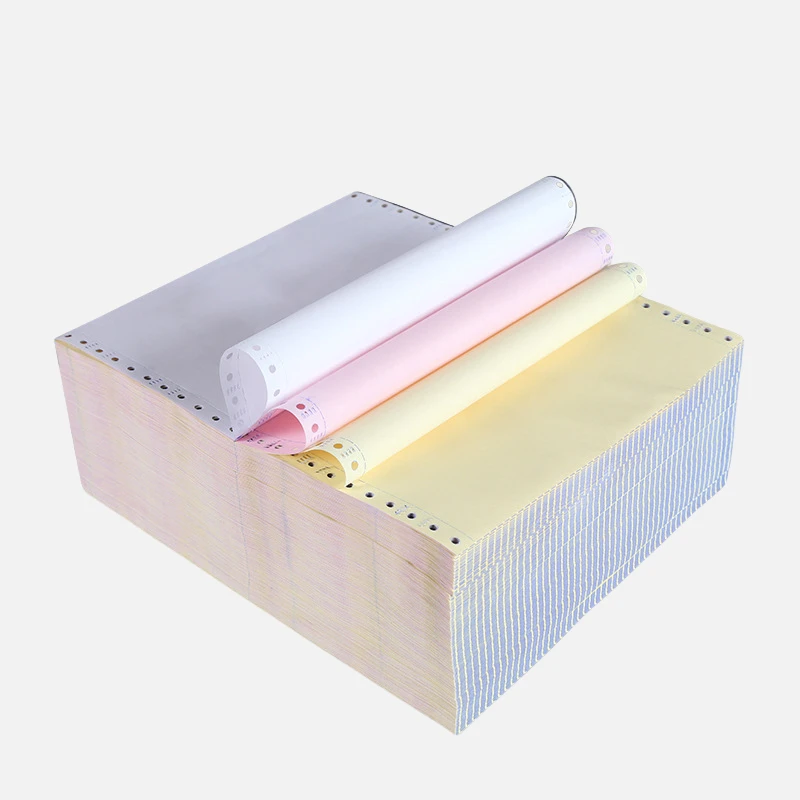 Superior Quality Wholesale CB CFB CF Carbonized 2ply 3ply Multi-ply Continuous Carbonless Copy Paper for Office Invoice Paper