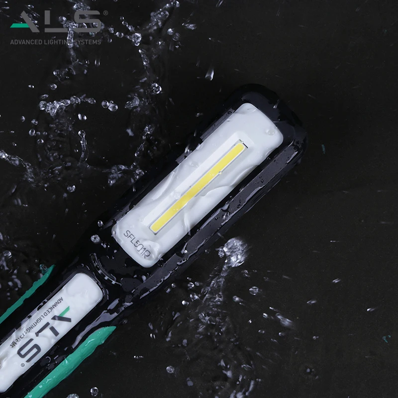 Магнитный перезаряжаемый ударопрочный рабочий светильник ALS 500lm