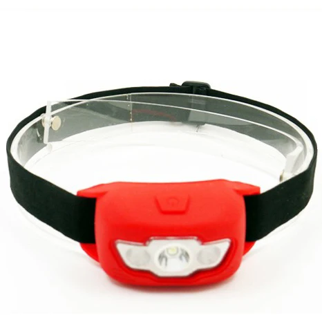 Waterproof LED Head Light  Portable Mini headlamp Silicone Warning  LED Head Lamp Outdoor LED light For Fishing Camping Hunting