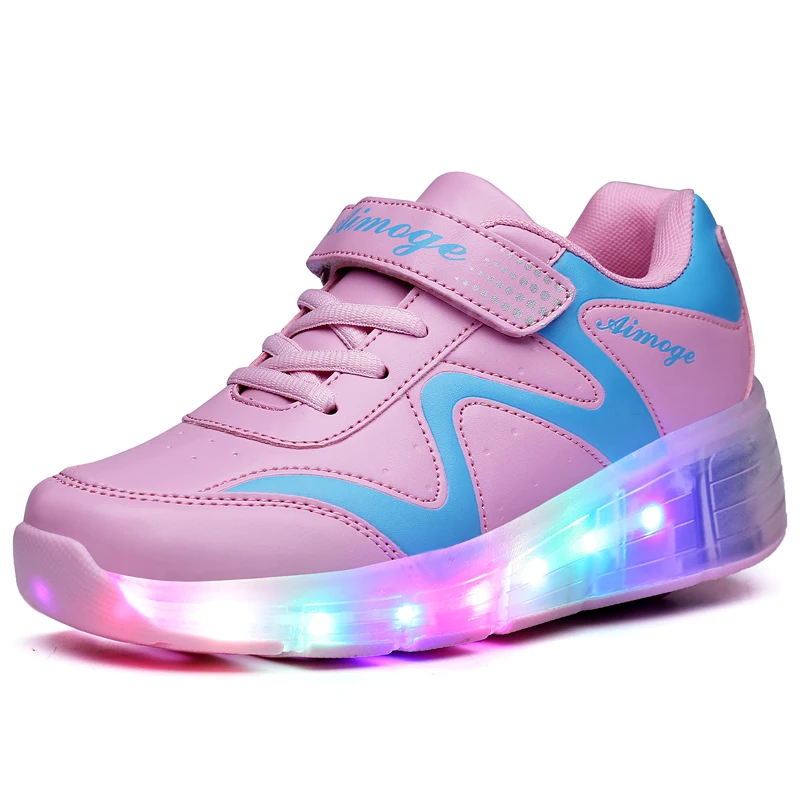 4 wheels roller skate light up Fasion Style roller led shoes for children