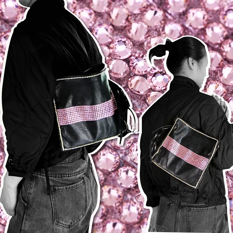 1 Yard 15mm Mix Color Hotfix Crystal Glass Rhinestones Chain Tape Applicator Ribbon Appliques Strass For DIY Dress Jewelry