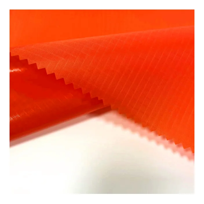 High quality 210T 70D nylon tpu coated nylon ripstop fabric weldable tpu coated 70d nylon ripstop fabric