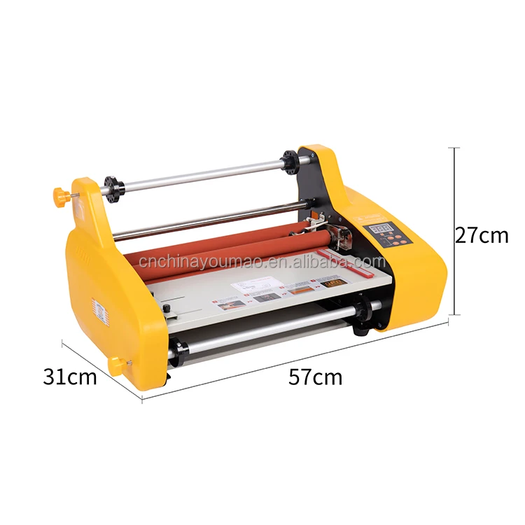 High Precision Office FM3510 Hot Cold Roll Laminator Small Hot Roll Laminating Machine For Personal usage