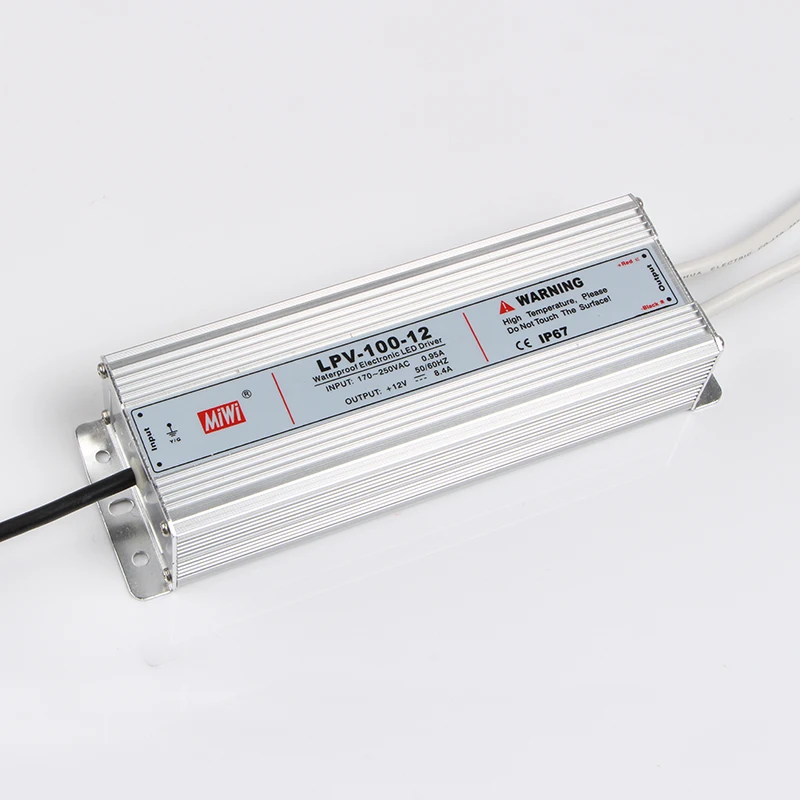 LPV-100-12 100W 12V 8.4A Waterproof IP67 switching power supply
