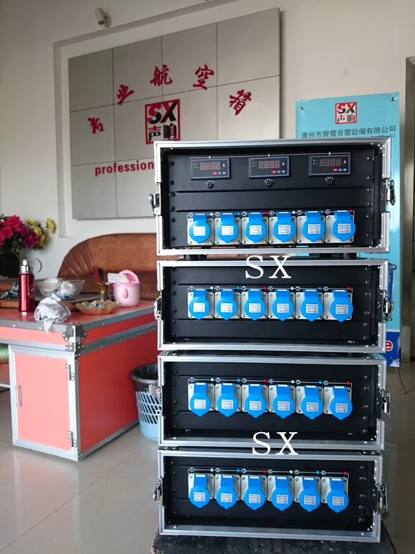 6way power distro rack single phase electrical panel box