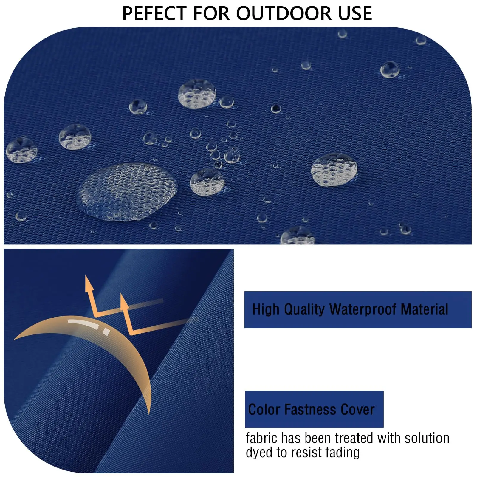 Outdoor Patio Garden Seat Waterproof Canvas Graphene USB Battery Rechargeable Outdoor Cushions for Chairs