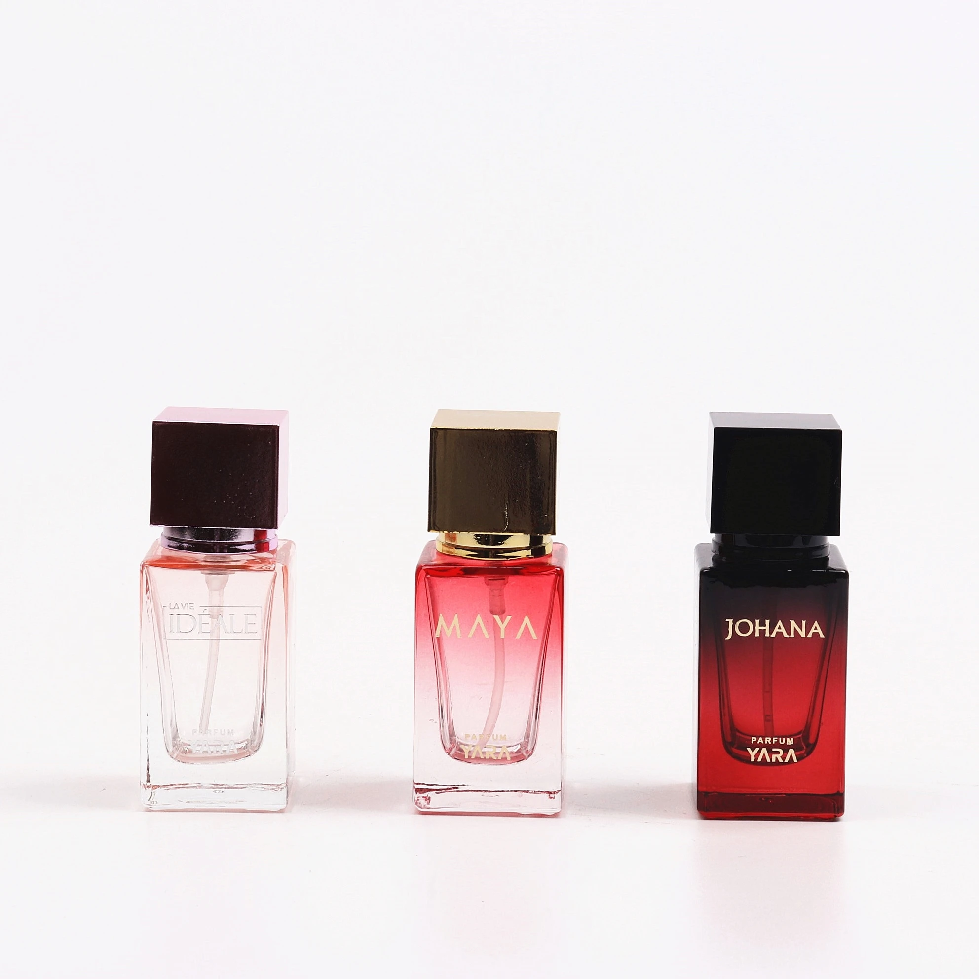15ML mini glass bottle Colorful small  perfume bottle with plastic lid