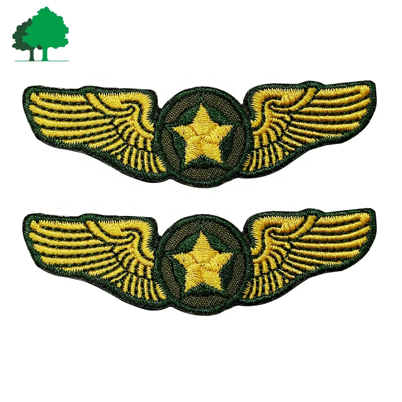 High Quality Patch Manufacturers Machine Embroidery Shoulder Patches Custom Epaulet
