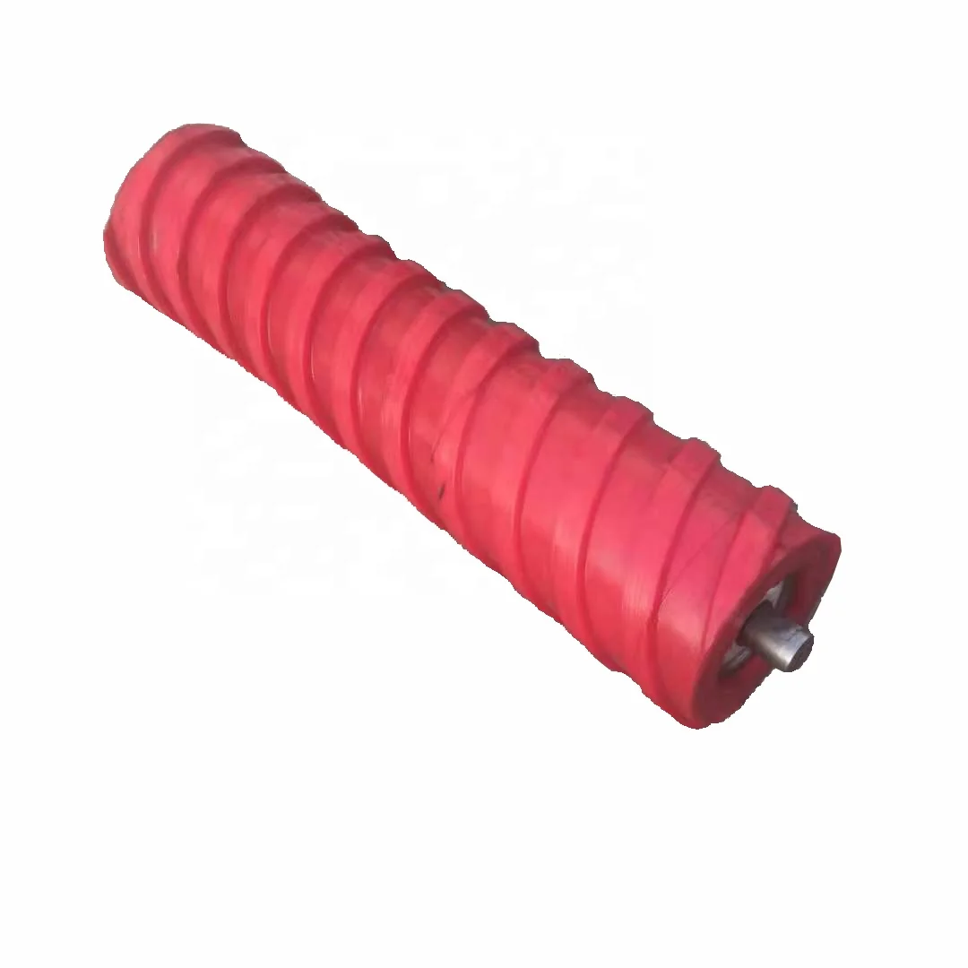 Ленточный конвейер, полиуретановый спиральный направляющий ролик для цементной промышленности