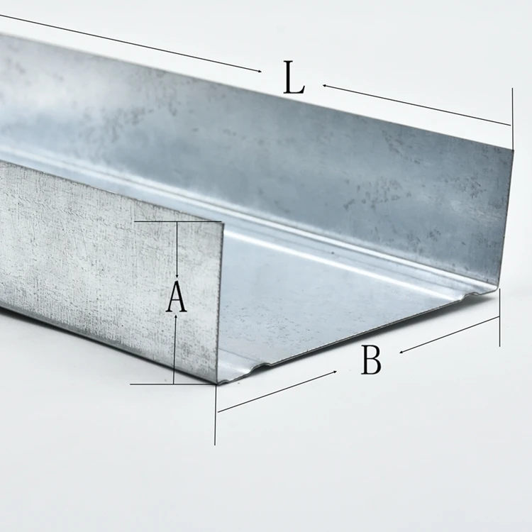 Light Steel Keel Drywall Gypsum board steel profiles frame metal stud for partition systems U channel