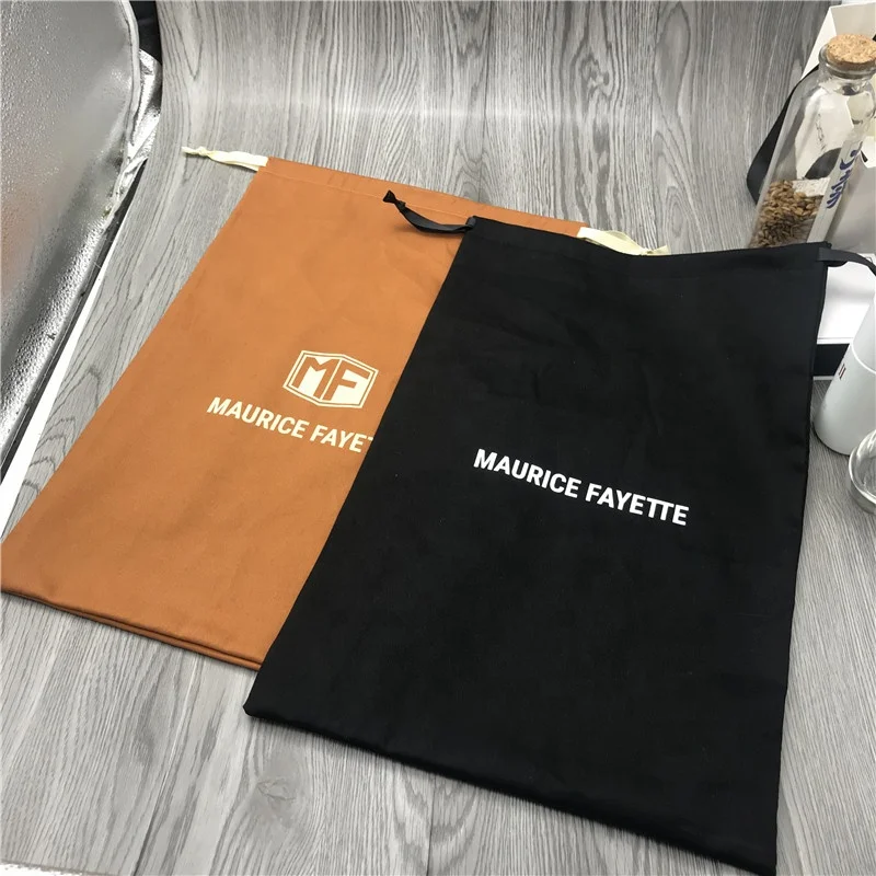 Eco friendly 100% cotton canvas string dust bag with custom logo