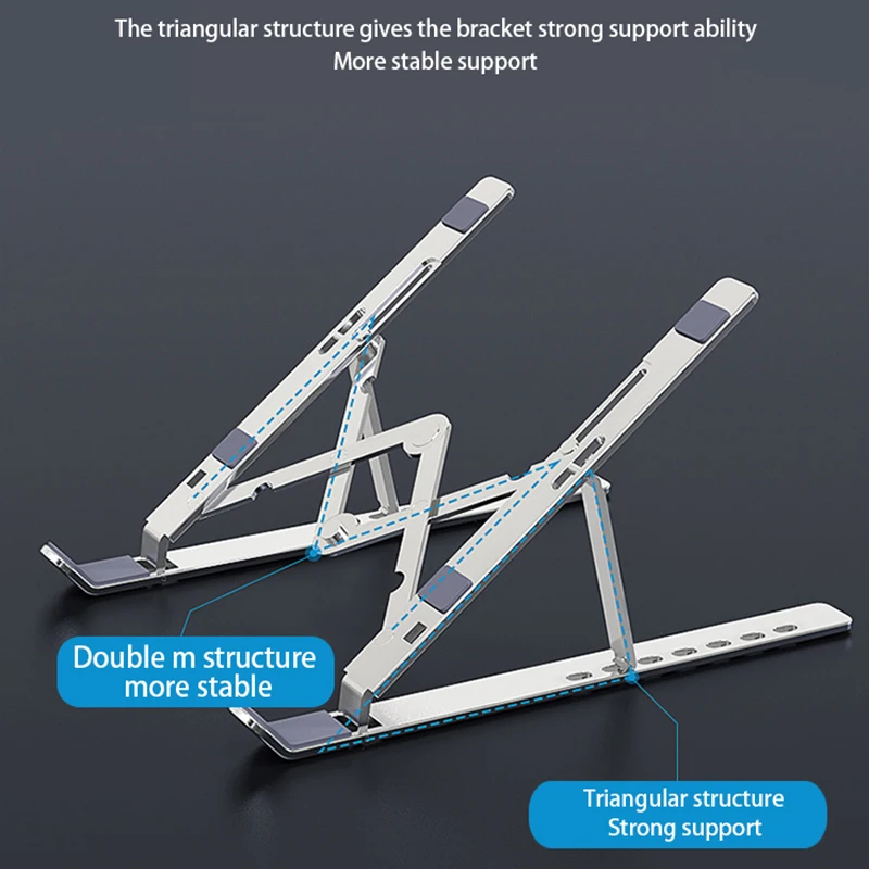 Складная подставка для ноутбука алюминиевый регулируемый держатель планшета