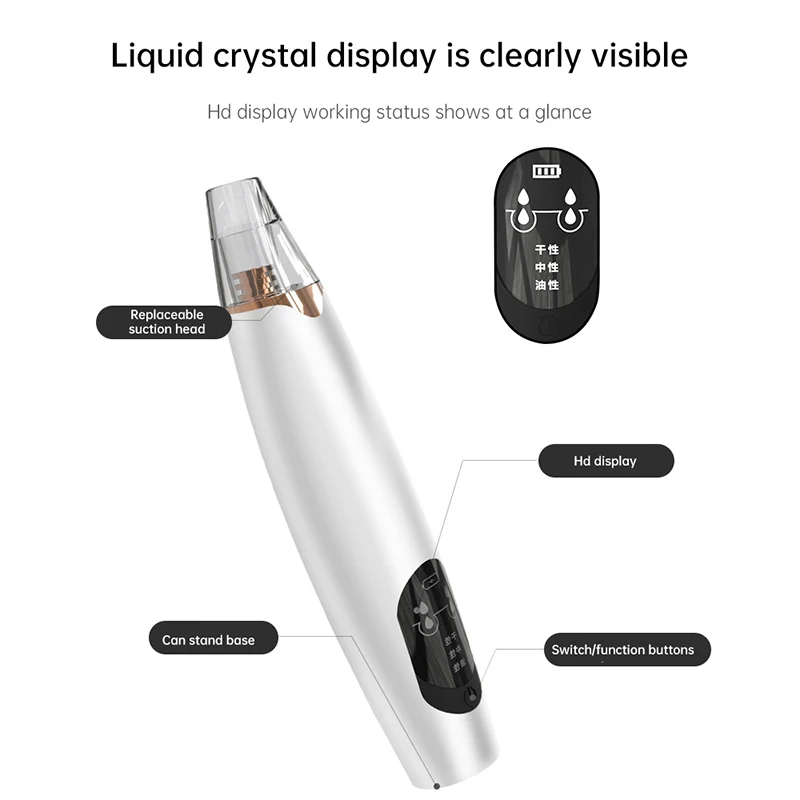 Wholesale Portable Facial Deep Cleansing Blackheads Visualization Electric Small Bubble Beauty Instrument