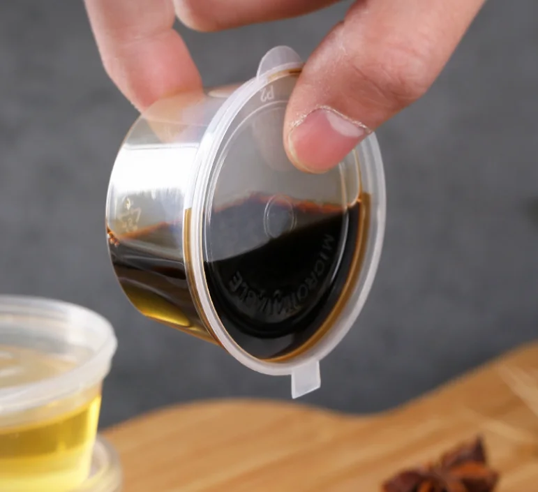 Manufacturer Price Disposable High Quality One-Piece Portion Control Plastic Sauce Cup
