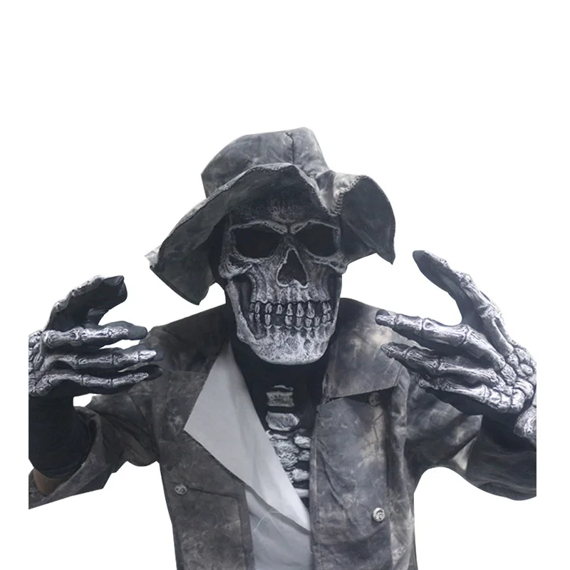Halloween Skeleton Suit for Performance Creepy Ghost Black and White Props for PROM Party Costume for Party Supplies
