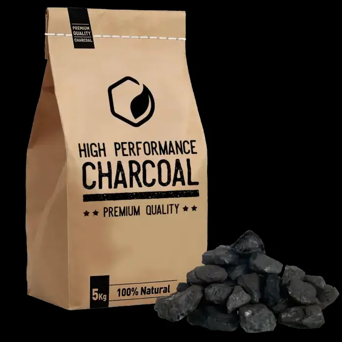 Outstanding Brown White Kraft Paper Bag Mix Colour Coal Lumps Briquette Packing Sacks For Wholesale Bag