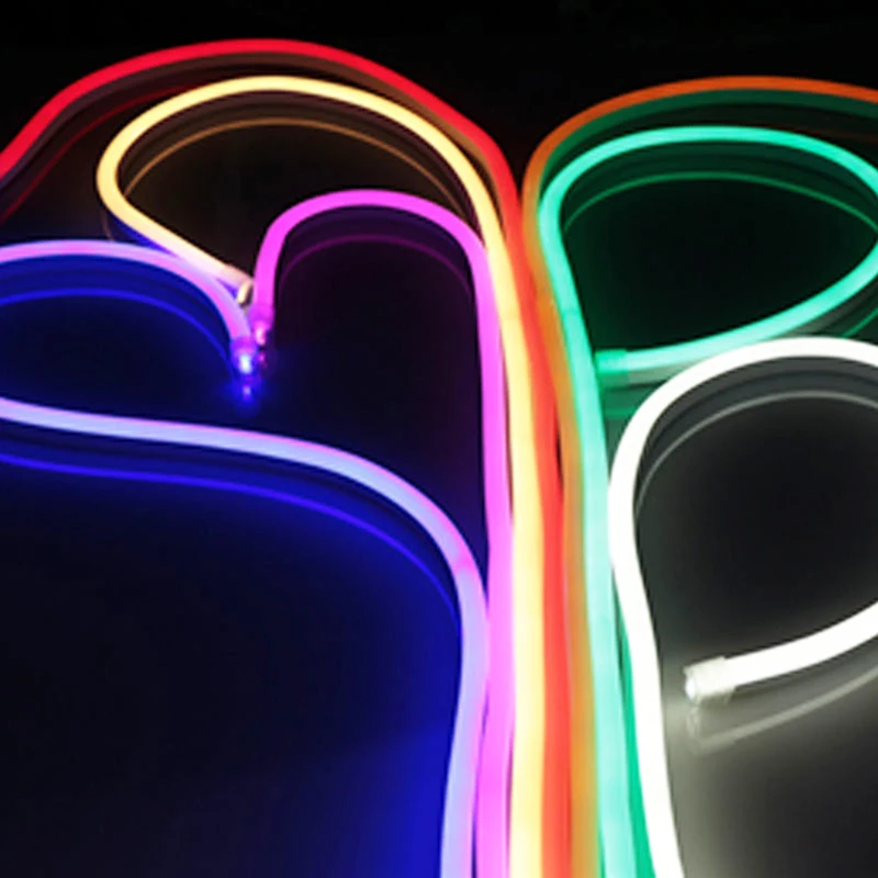 Factory wholesale led neon flex warm white 12V/ 24v silicon IP67 8*16mm led neon flex