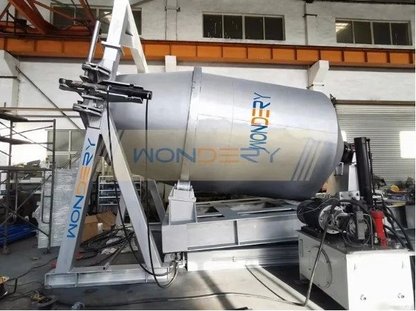 WONDERY High Quality Natural Gas Fired 5 Ton Capacity Copper Brass Scraps Rotary Melting Furnace