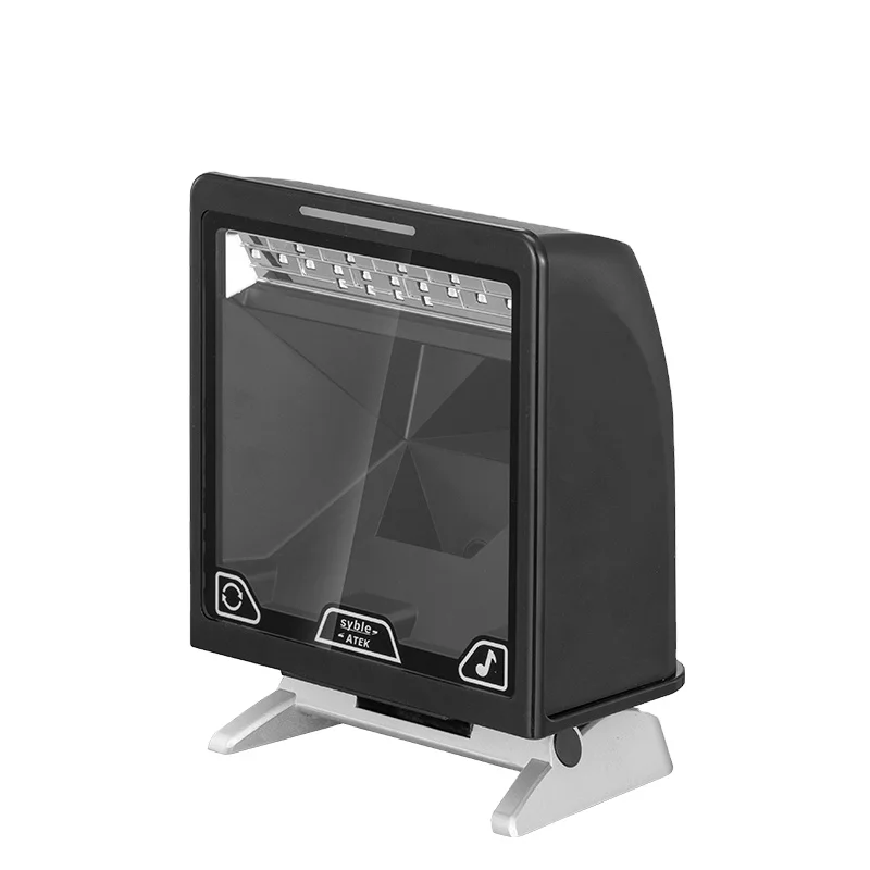 AK-9808 High Speed Wired Platform Handsfree Plug and Play Desktop 2D Barcode Scanner For Retail Store