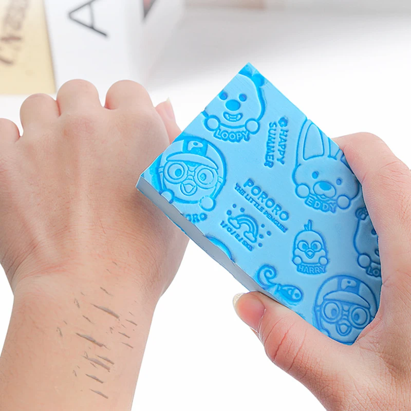 Wholesale High Quality eponge exfoliante Baby Bath Sponge exfoliant Newborn Bathing PVA Cartoon Printed Mud Back Rubbing Sponges