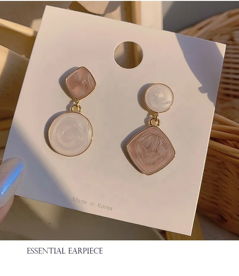 
ADELANTE 2020 Korean Style Dangle Custom Copper Plating Real Gold Earrings 