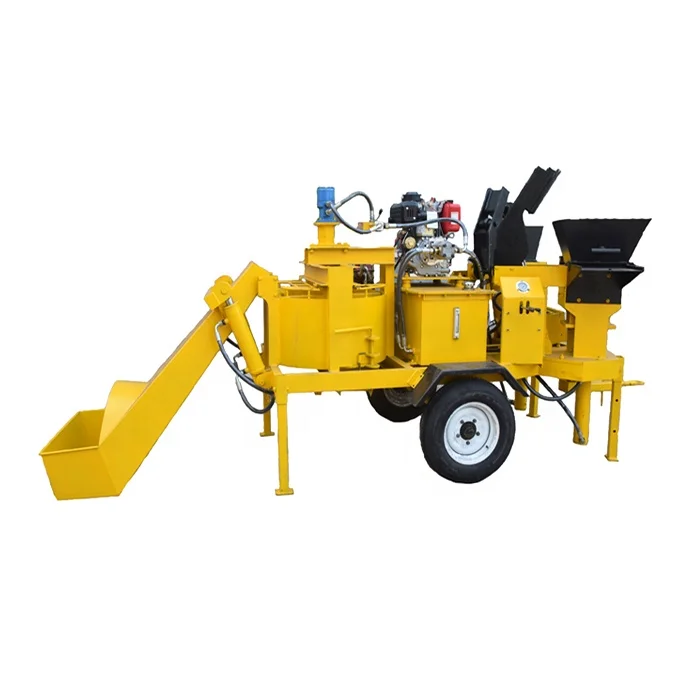 Long Service life M7MI Twin Low Cost Mud clay soil diesel hydraulic Brick Making Machine