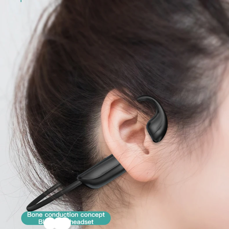 G100 Bone Conduction Bluetooth 5.1 Wireless Headphone Sports Outdoor Waterproof Headset with Microphone Handsfree earphone