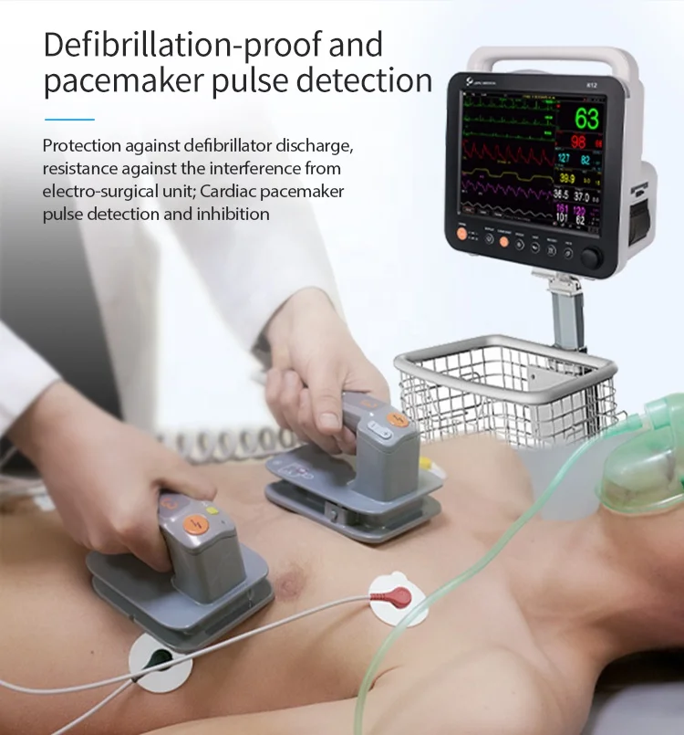 LEPU Made In China Sound And Light Alarm Nibp Cuff Visual Indicator Patient Monitor