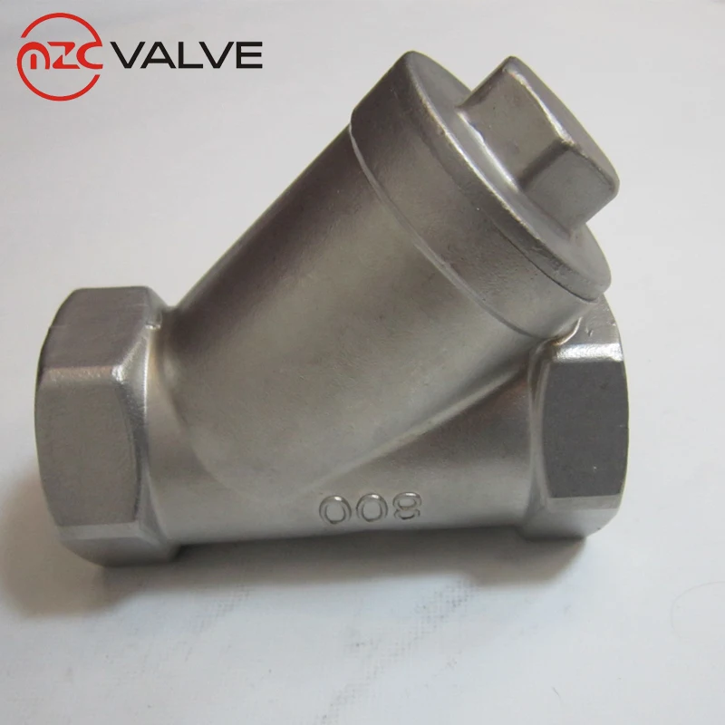 Y Type Strainer Threaded Ends Stainless Steel 800PSI NPT BSP Strainer Y Strainer