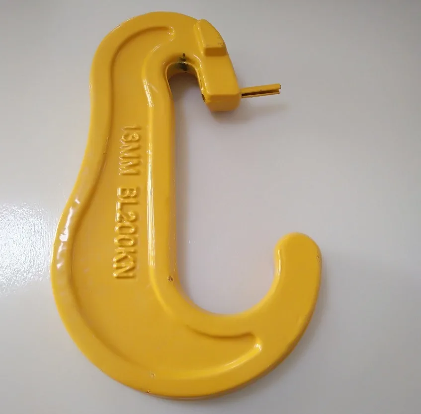 HIGH TENSIL HOOK Alloy Steel Heavy Duty Lifting Safty G80 Lashing  type C  HOOK FORGED ALLOY STEEL  With Spring Pin