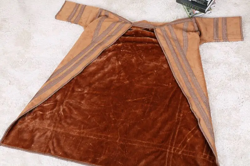 2021 Арабская мужская Одежда Мусульманский толстый плюшевый халат мусульманский весенний и осенний Халат