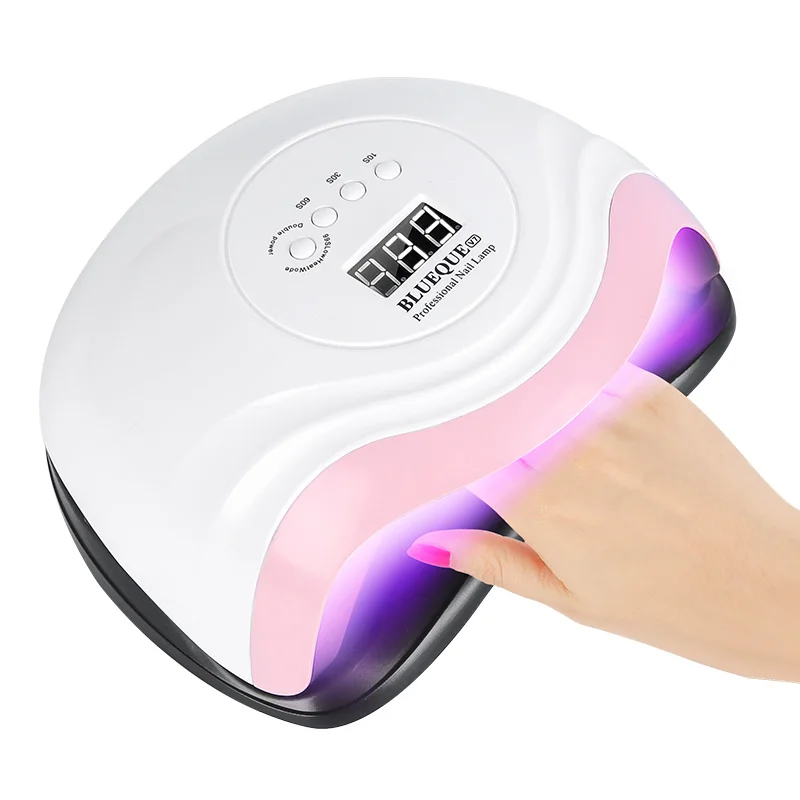 Blueque 168W Nail Dryer UV LED Nail Lamp for Curing Gel Nail Polish With Motion Sensing Manicure Pedicure Salon Tool