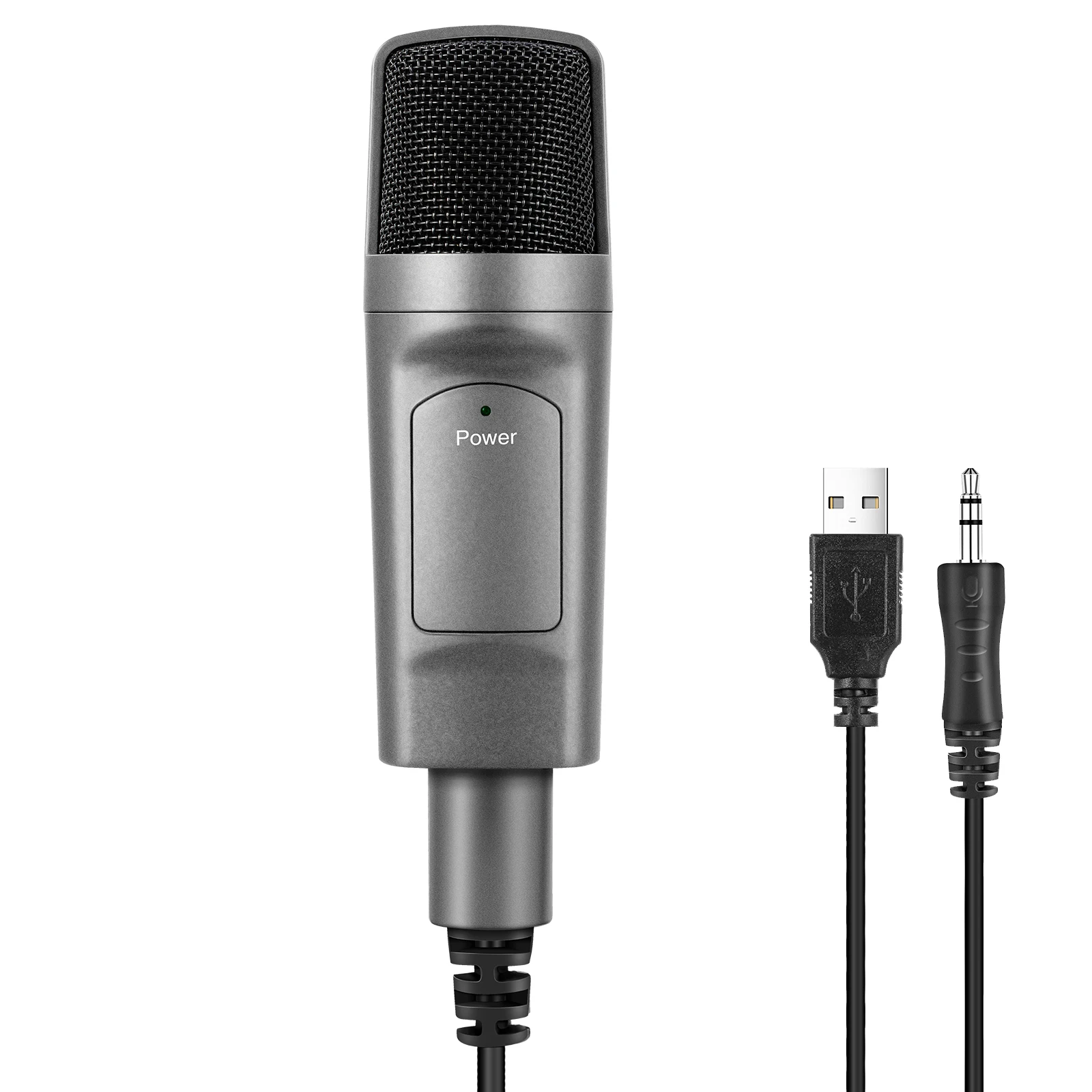  Конденсаторный проводной микрофон профессиональный студийный для прямой трансляции Skype/записи/прямой трансляции/чата/игр/кастинга