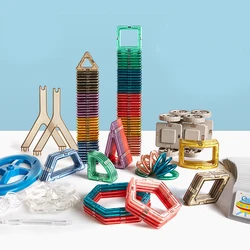 Kids magnetic tiles children building blocks 80 pcs set educational DIY construction toys