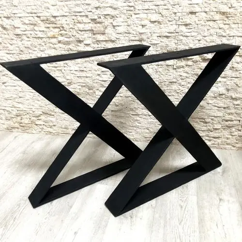 Table Legs Industrial Cast Iron Steel Frame X Shape Desk Office Bench Dinning Coffee Dining Furniture Metal Table Legs For Table